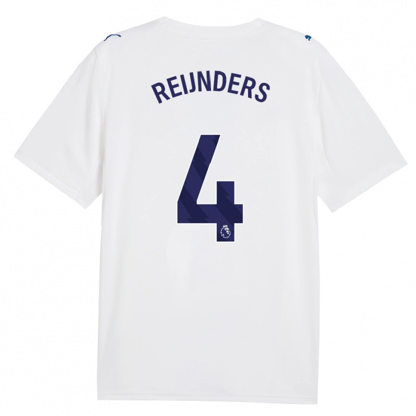 Danxen Børn Tijjani Reijnders #4 Marine Hvid Tredje Sæt Spillertrøjer 2026/27 Trøje T-Shirt