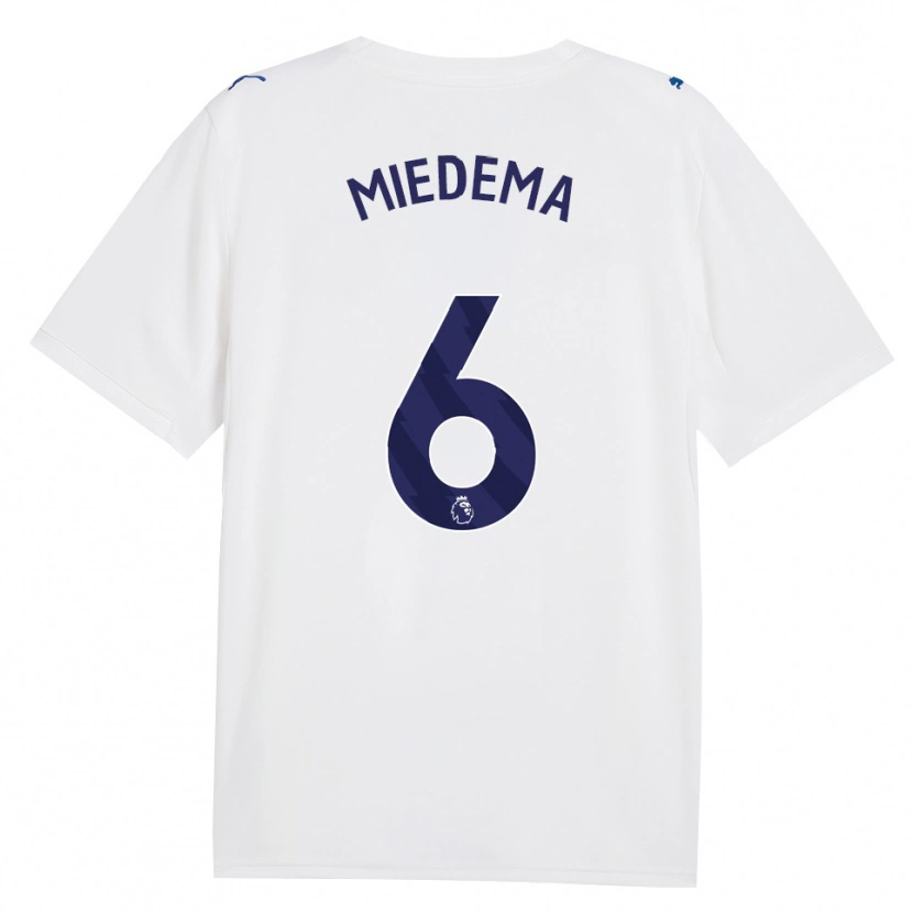 Danxen Børn Vivianne Miedema #6 Marine Hvid Tredje Sæt Spillertrøjer 2026/27 Trøje T-Shirt