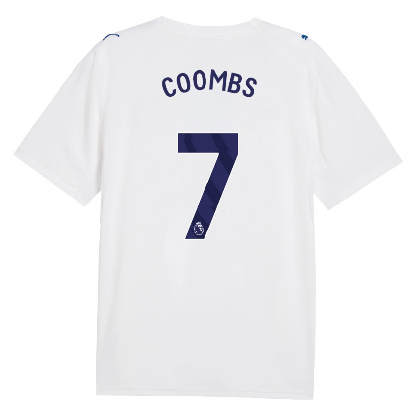 Danxen Børn Laura Coombs #7 Marine Hvid Tredje Sæt Spillertrøjer 2026/27 Trøje T-Shirt