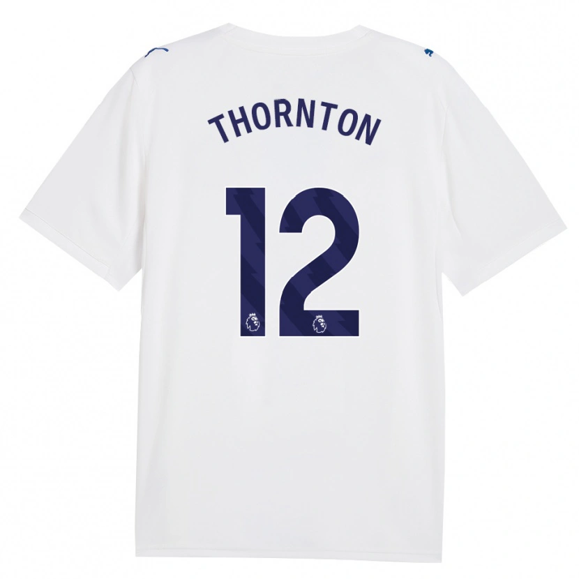 Danxen Børn Archie Thornton #12 Marine Hvid Tredje Sæt Spillertrøjer 2026/27 Trøje T-Shirt