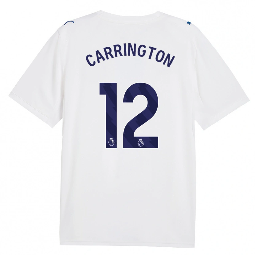 Danxen Børn Theo Carrington #12 Marine Hvid Tredje Sæt Spillertrøjer 2026/27 Trøje T-Shirt