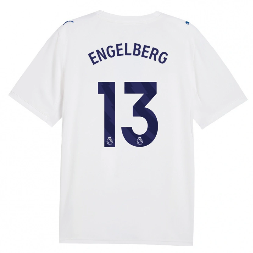 Danxen Børn Stavros Engelberg #13 Marine Hvid Tredje Sæt Spillertrøjer 2026/27 Trøje T-Shirt