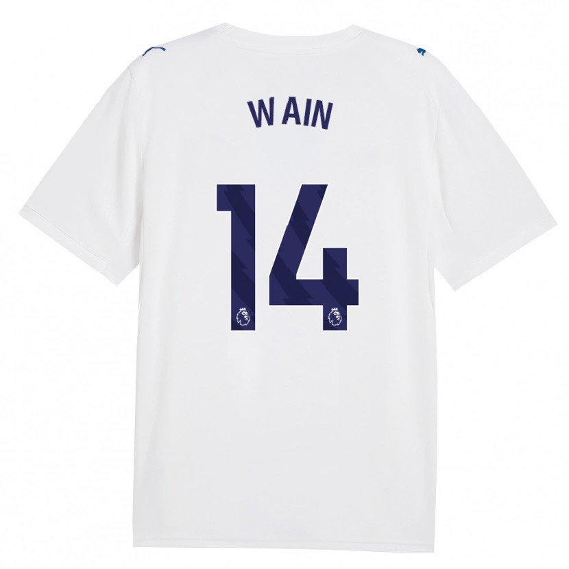 Danxen Børn Jake Wain #14 Marine Hvid Tredje Sæt Spillertrøjer 2026/27 Trøje T-Shirt