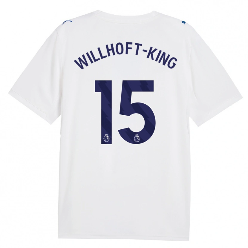 Danxen Børn Han Willhoft-King #15 Marine Hvid Tredje Sæt Spillertrøjer 2026/27 Trøje T-Shirt