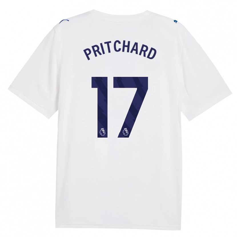 Danxen Børn Poppy Pritchard #17 Marine Hvid Tredje Sæt Spillertrøjer 2026/27 Trøje T-Shirt