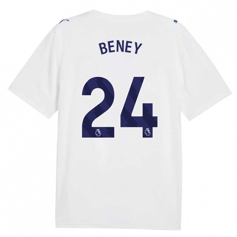 Danxen Børn Iman Beney #24 Marine Hvid Tredje Sæt Spillertrøjer 2026/27 Trøje T-Shirt