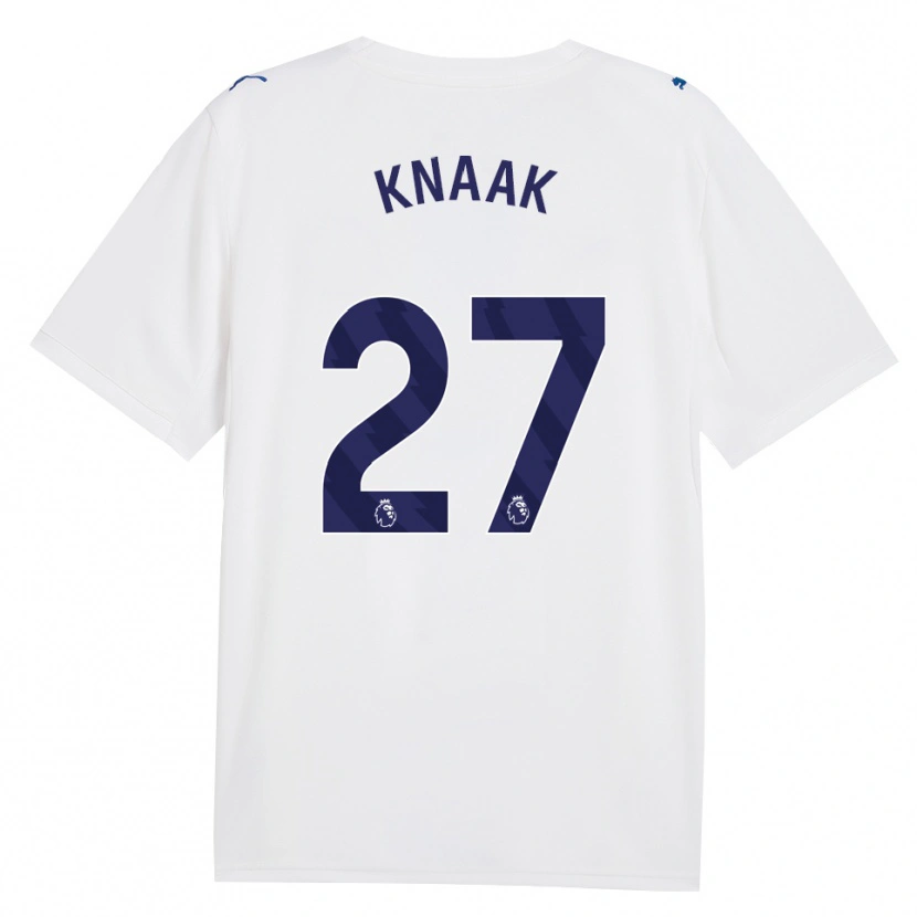Danxen Børn Rebecca Knaak #27 Marine Hvid Tredje Sæt Spillertrøjer 2026/27 Trøje T-Shirt