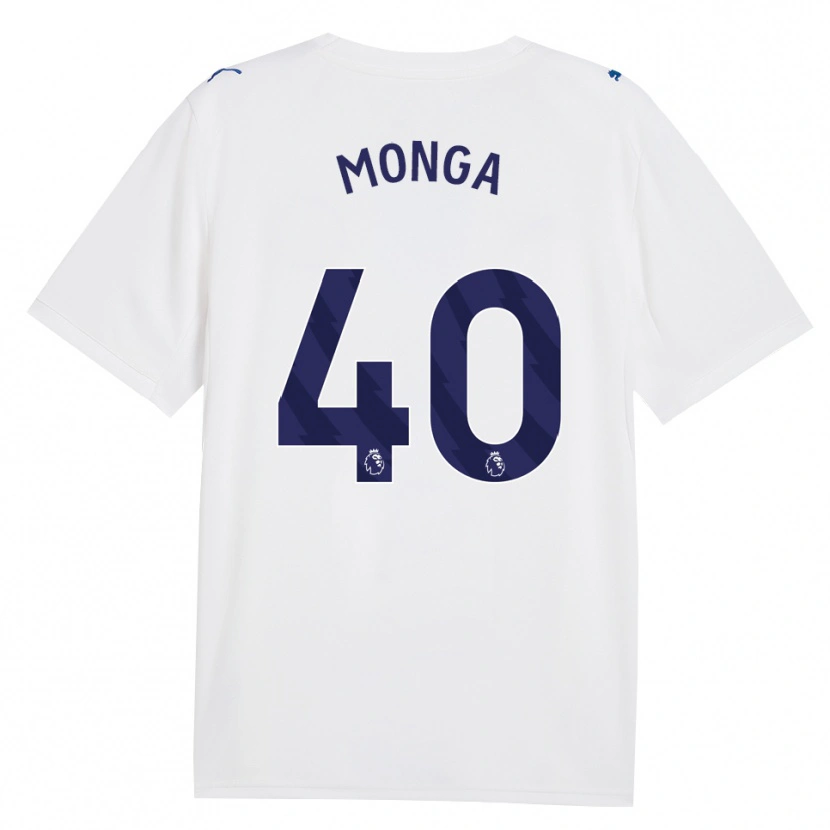 Danxen Børn Jeremy Monga #40 Marine Hvid Tredje Sæt Spillertrøjer 2026/27 Trøje T-Shirt
