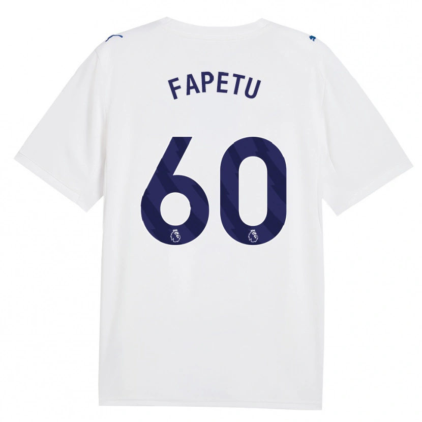 Danxen Børn Femi Fapetu #60 Marine Hvid Tredje Sæt Spillertrøjer 2026/27 Trøje T-Shirt