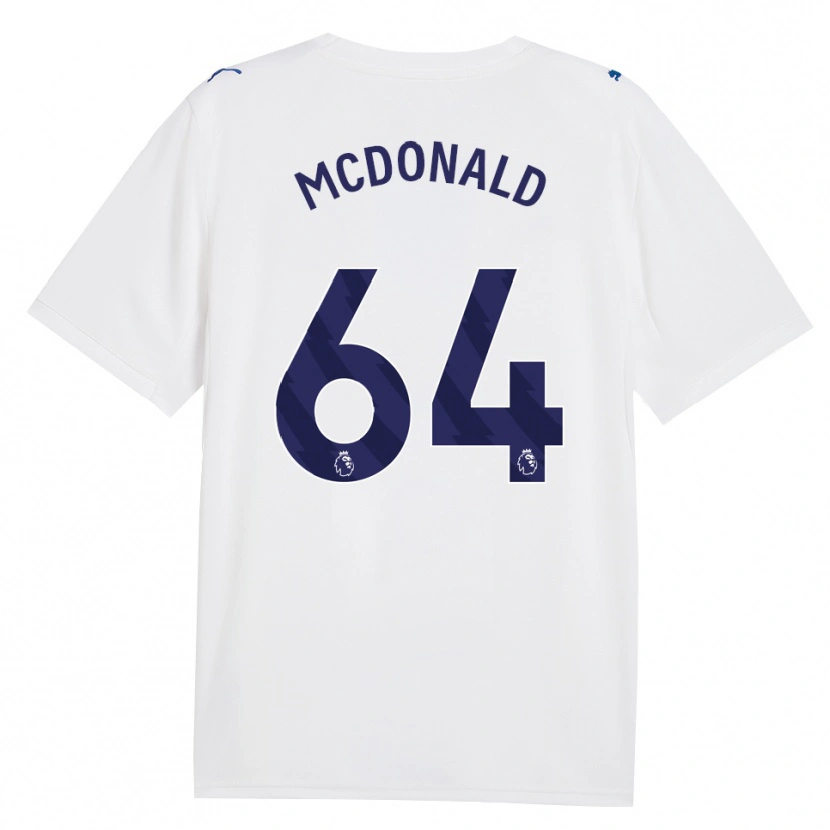 Danxen Børn Rowan Mcdonald #64 Marine Hvid Tredje Sæt Spillertrøjer 2026/27 Trøje T-Shirt
