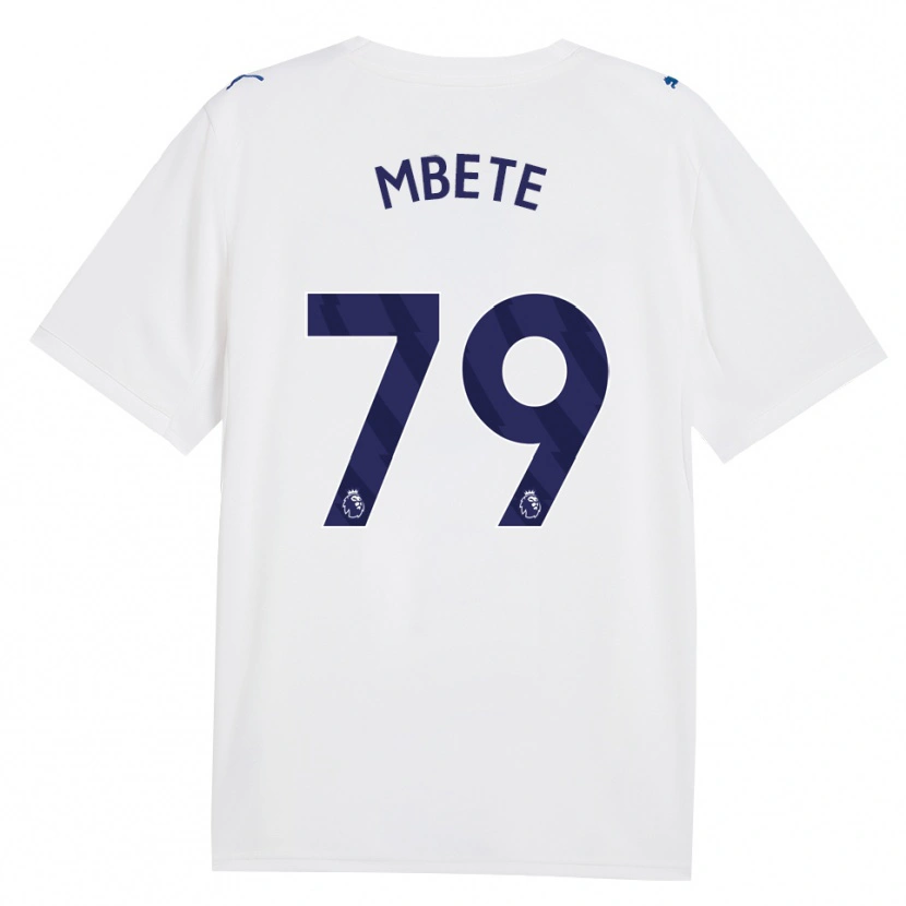 Danxen Børn Luke Mbete #79 Marine Hvid Tredje Sæt Spillertrøjer 2026/27 Trøje T-Shirt
