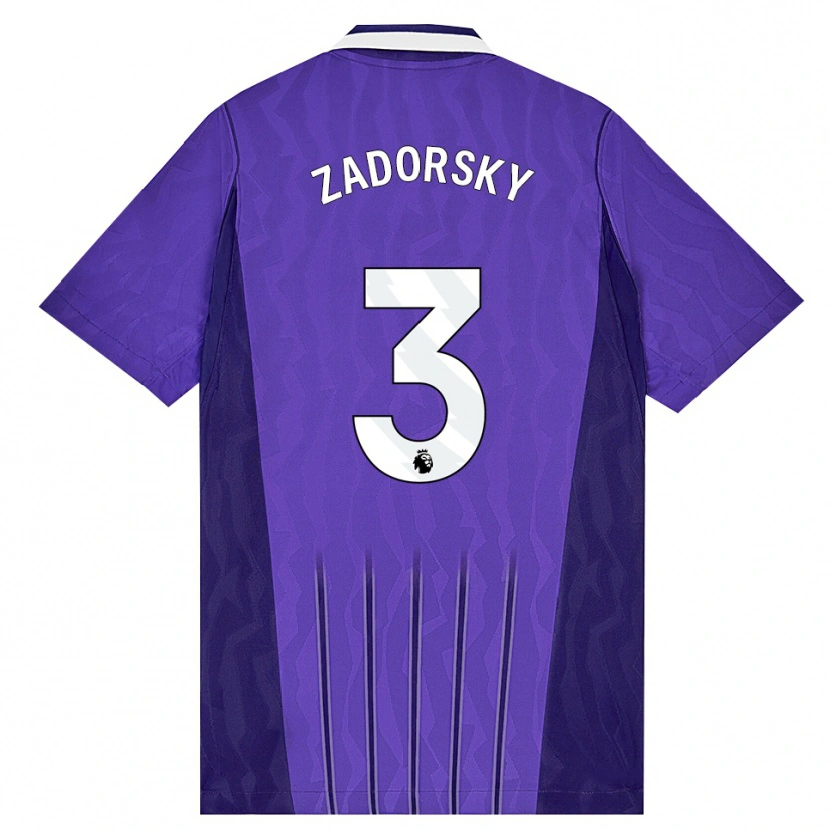 Danxen Børn Shelina Zadorsky #3 Lilla Hvid Tredje Sæt Spillertrøjer 2026/27 Trøje T-Shirt