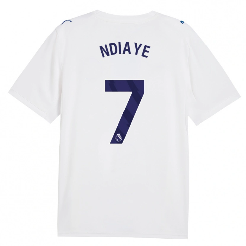 Danxen Børn Iliman Ndiaye #7 Marine Hvid Tredje Sæt Spillertrøjer 2026/27 Trøje T-Shirt