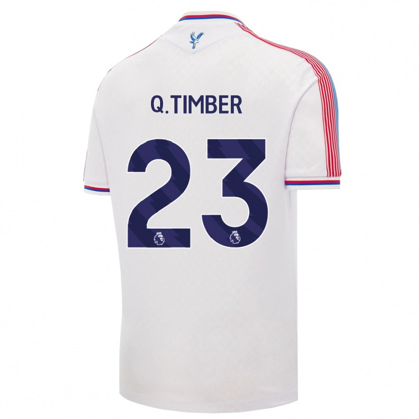 Danxen Børn Quinten Timber #23 Hvid Rød Blå Hjemmebane Spillertrøjer 2026/27 Trøje T-Shirt