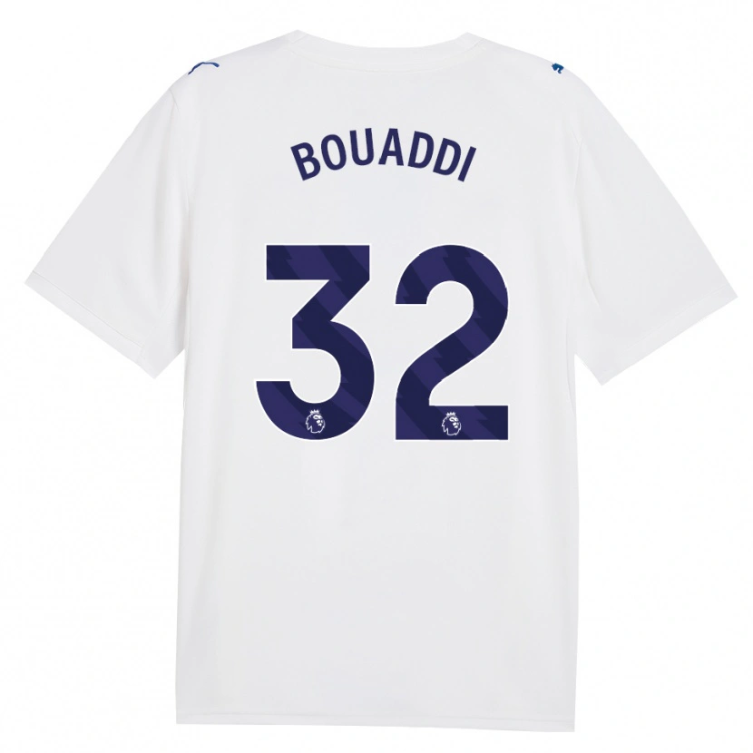 Danxen Børn Ayyoub Bouaddi #32 Marine Hvid Tredje Sæt Spillertrøjer 2026/27 Trøje T-Shirt