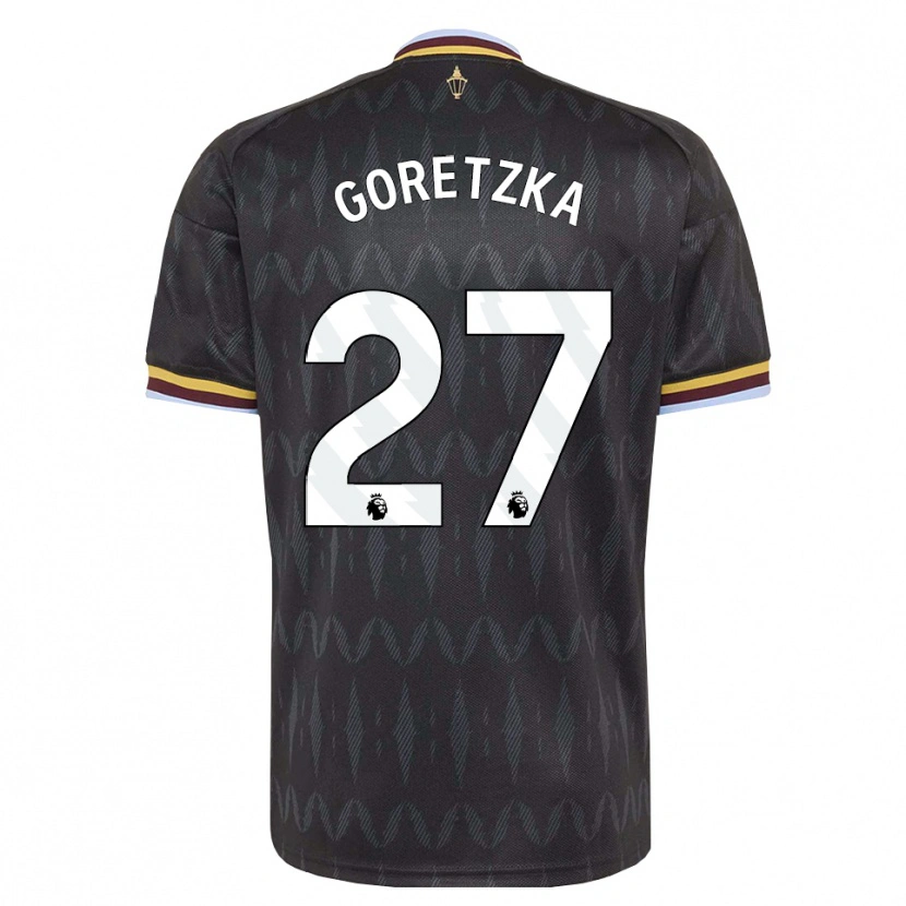 Danxen Børn Leon Goretzka #27 Kornblomstblå Sort Gul Udebane Spillertrøjer 2026/27 Trøje T-Shirt