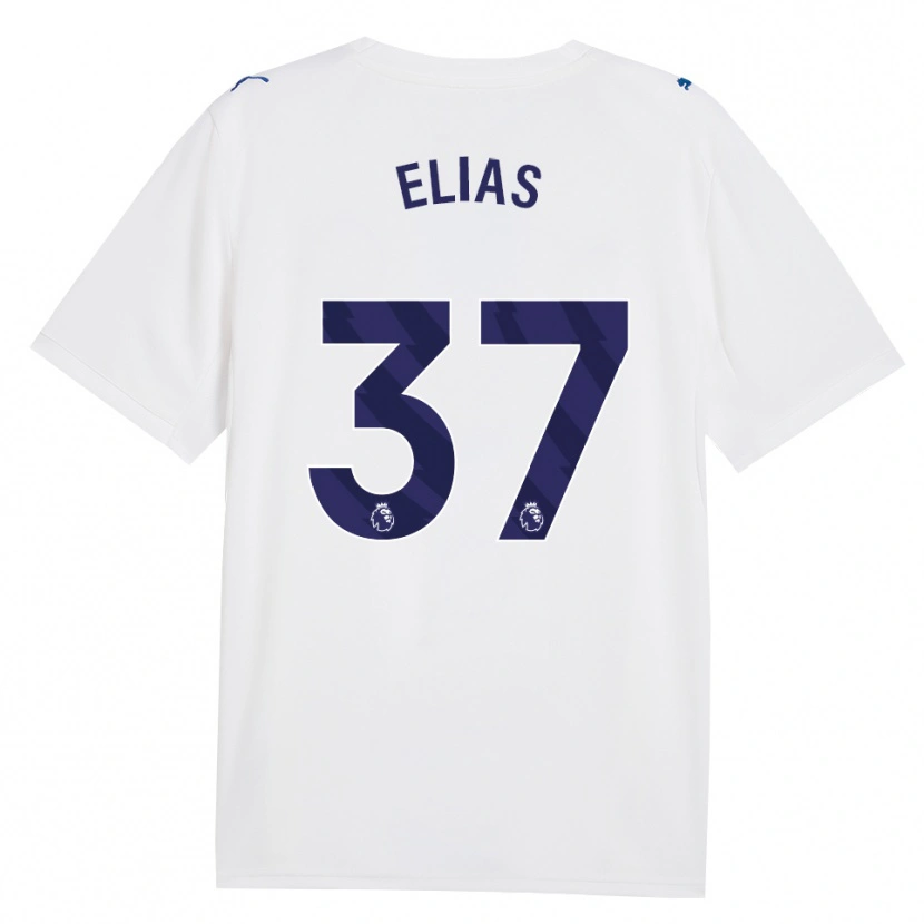 Danxen Mænd Allan Andrade Elias #37 Marine Hvid Tredje Sæt Spillertrøjer 2026/27 Trøje T-Shirt