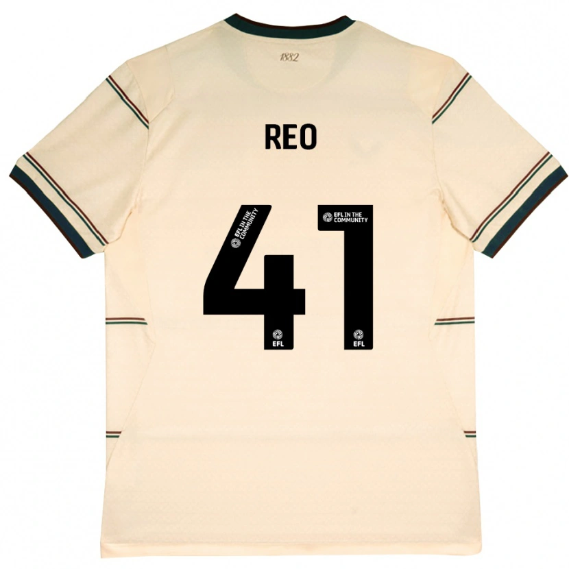 Danxen Mænd Reo Hatate #41 Beige Vinrød Udebane Spillertrøjer 2026/27 Trøje T-Shirt
