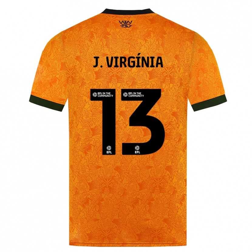 Danxen Mænd João Virgínia #13 Orange Sort Hjemmebane Spillertrøjer 2026/27 Trøje T-Shirt