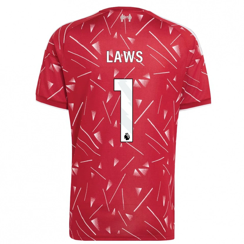 Danxen Mænd Rachael Laws #1 Hvid Rød Hjemmebane Spillertrøjer 2026/27 Trøje T-Shirt