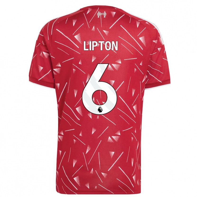 Danxen Mænd Joe Lipton #6 Hvid Rød Hjemmebane Spillertrøjer 2026/27 Trøje T-Shirt