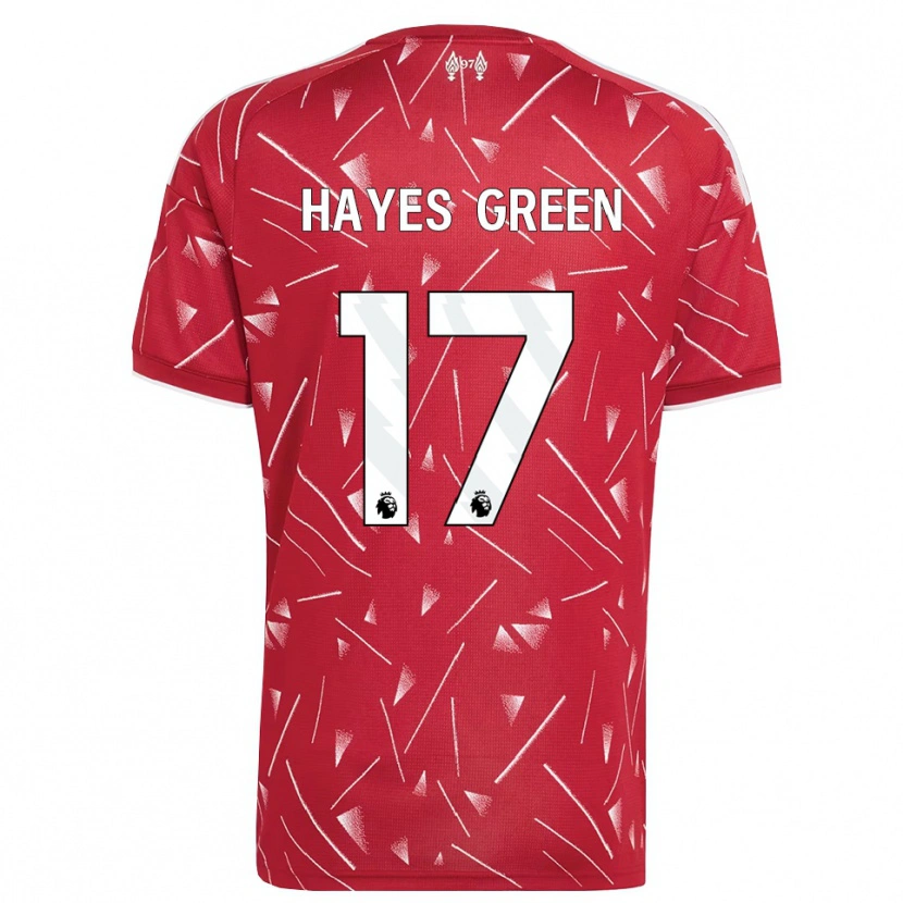 Danxen Mænd Charlie Hayes-Green #17 Hvid Rød Hjemmebane Spillertrøjer 2026/27 Trøje T-Shirt