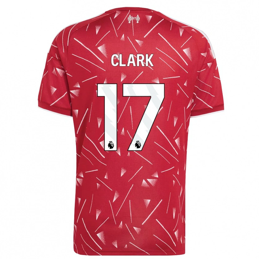 Danxen Mænd Jenna Clark #17 Hvid Rød Hjemmebane Spillertrøjer 2026/27 Trøje T-Shirt