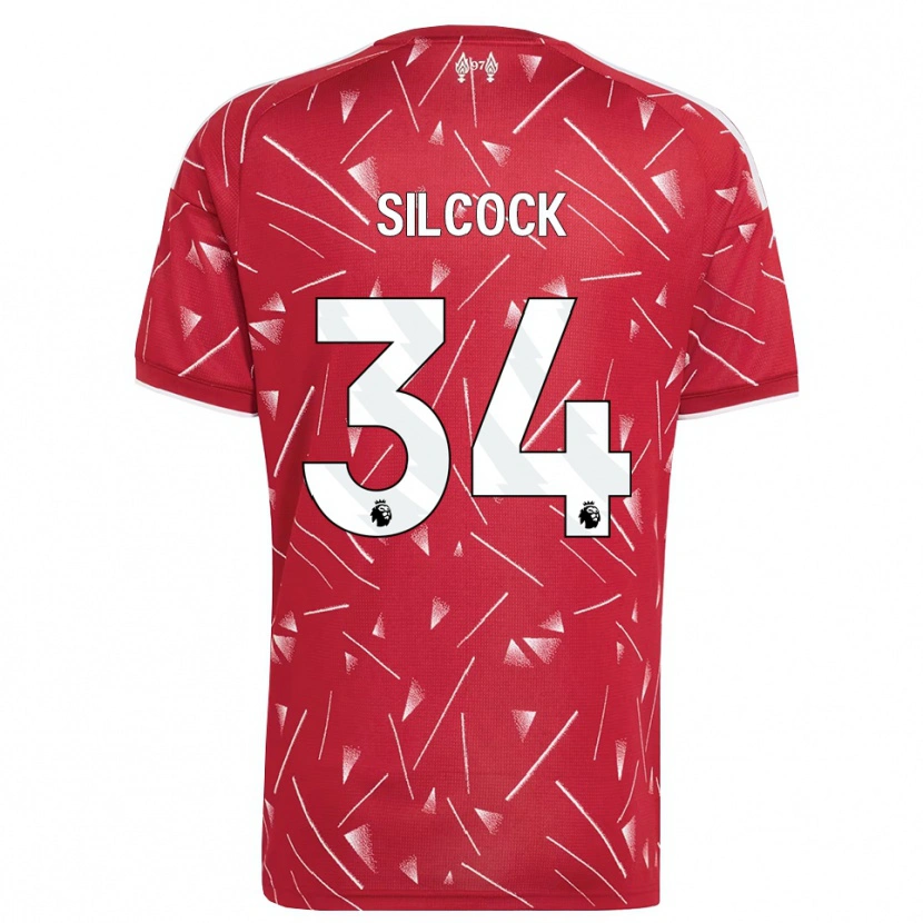Danxen Mænd Hannah Silcock #34 Hvid Rød Hjemmebane Spillertrøjer 2026/27 Trøje T-Shirt