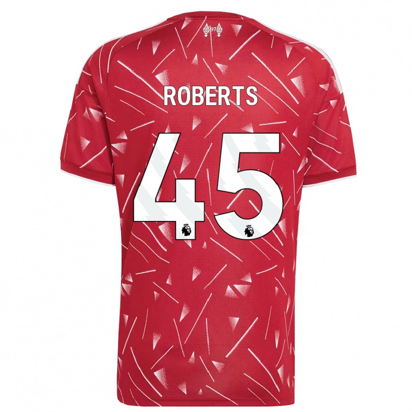 Danxen Mænd Iwan Roberts #45 Hvid Rød Hjemmebane Spillertrøjer 2026/27 Trøje T-Shirt