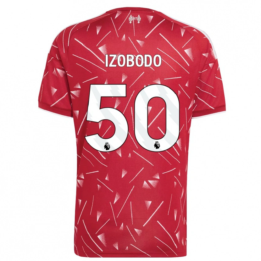 Danxen Mænd Elijah Izobodo John #50 Hvid Rød Hjemmebane Spillertrøjer 2026/27 Trøje T-Shirt