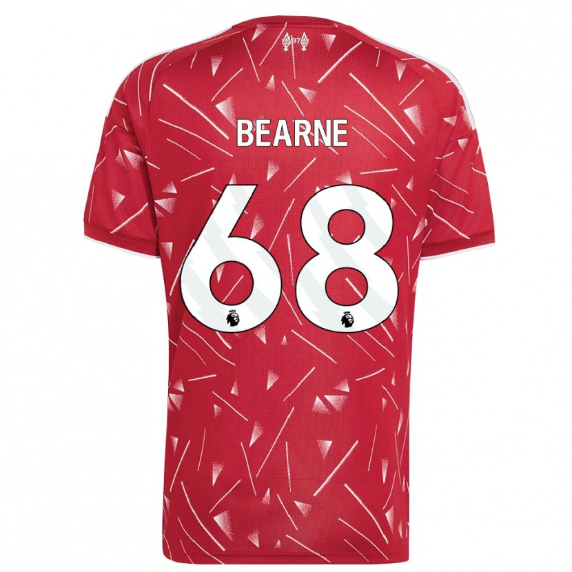 Danxen Mænd Jack Bearne #68 Hvid Rød Hjemmebane Spillertrøjer 2026/27 Trøje T-Shirt