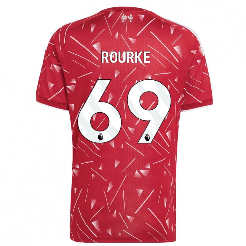 Danxen Mænd Fidel O'rourke #69 Hvid Rød Hjemmebane Spillertrøjer 2026/27 Trøje T-Shirt
