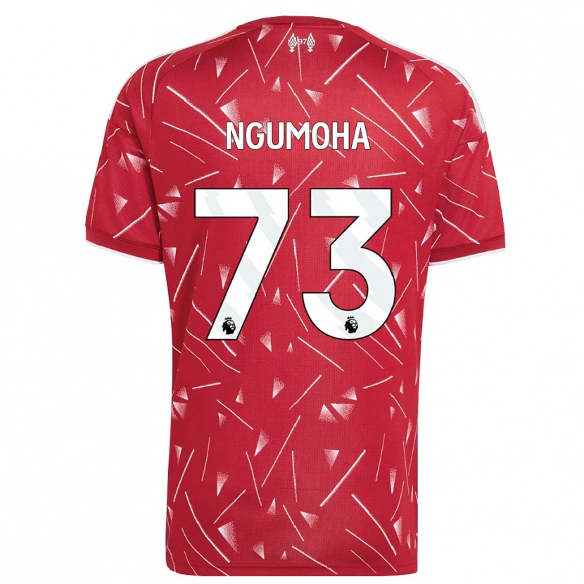 Danxen Mænd Rio Ngumoha #73 Hvid Rød Hjemmebane Spillertrøjer 2026/27 Trøje T-Shirt
