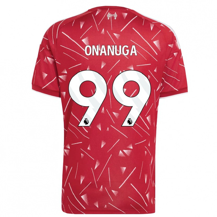 Danxen Mænd Fola Onanuga #99 Hvid Rød Hjemmebane Spillertrøjer 2026/27 Trøje T-Shirt