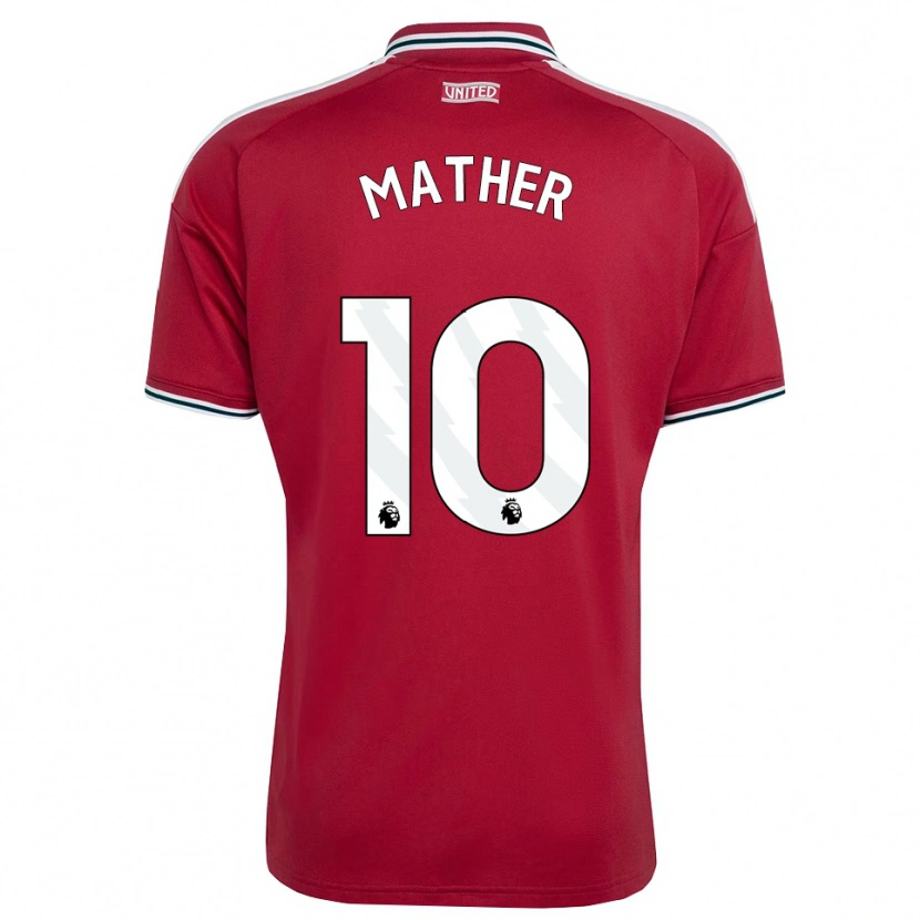 Danxen Mænd Sam Mather #10 Rød Gul Hvid Hjemmebane Spillertrøjer 2026/27 Trøje T-Shirt