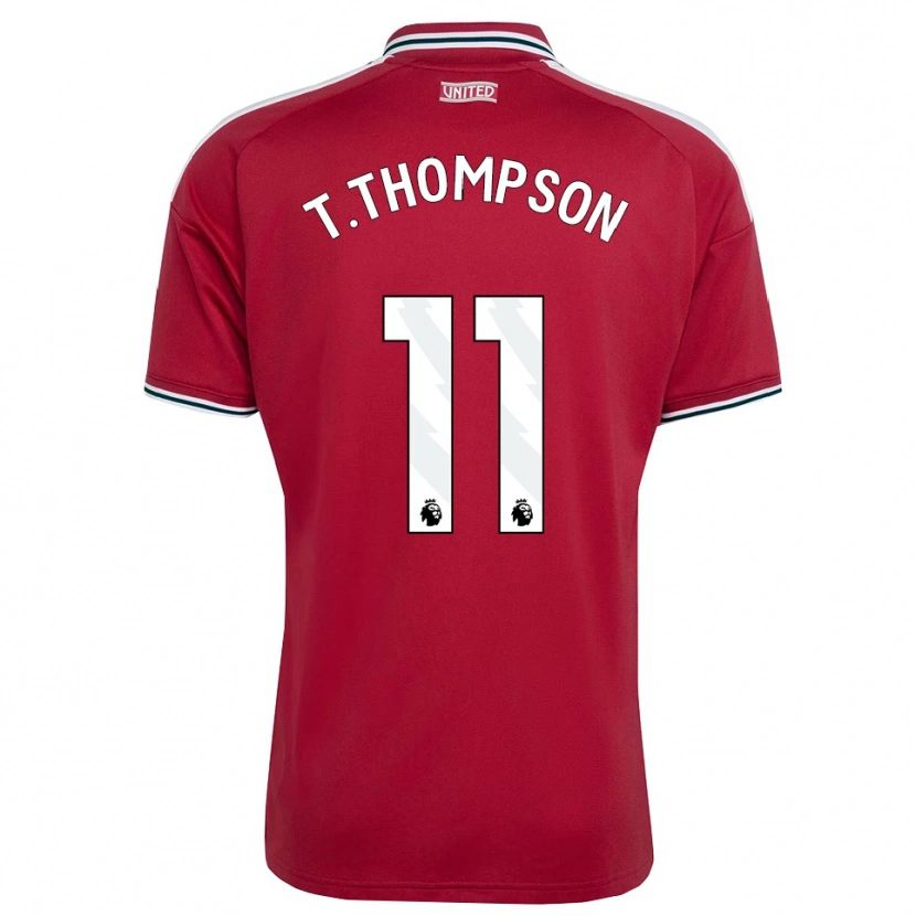 Danxen Mænd Tynan Thompson #11 Rød Gul Hvid Hjemmebane Spillertrøjer 2026/27 Trøje T-Shirt