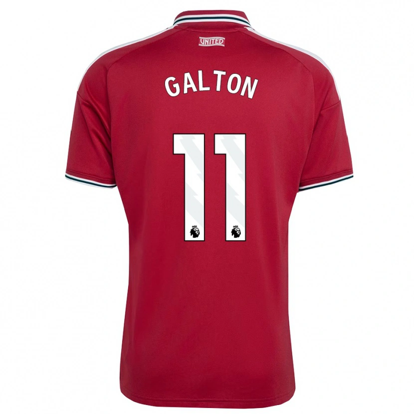 Danxen Mænd Leah Galton #11 Rød Gul Hvid Hjemmebane Spillertrøjer 2026/27 Trøje T-Shirt