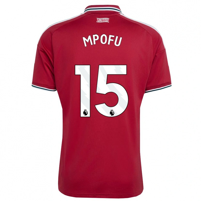 Danxen Mænd Camron Mpofu #15 Rød Gul Hvid Hjemmebane Spillertrøjer 2026/27 Trøje T-Shirt