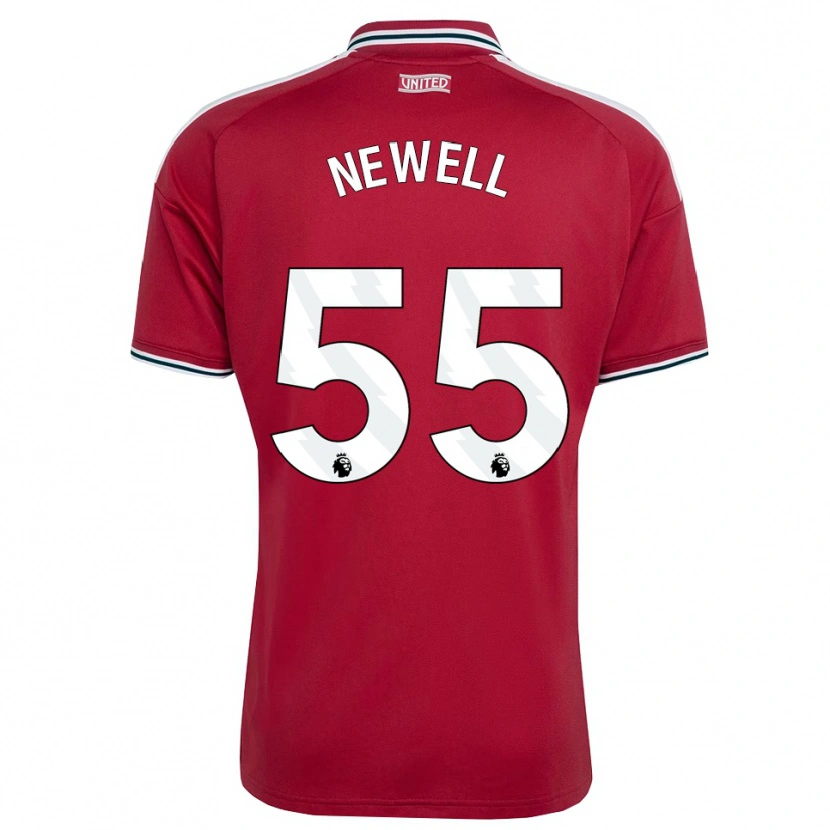 Danxen Mænd Lucy Newell #55 Rød Gul Hvid Hjemmebane Spillertrøjer 2026/27 Trøje T-Shirt