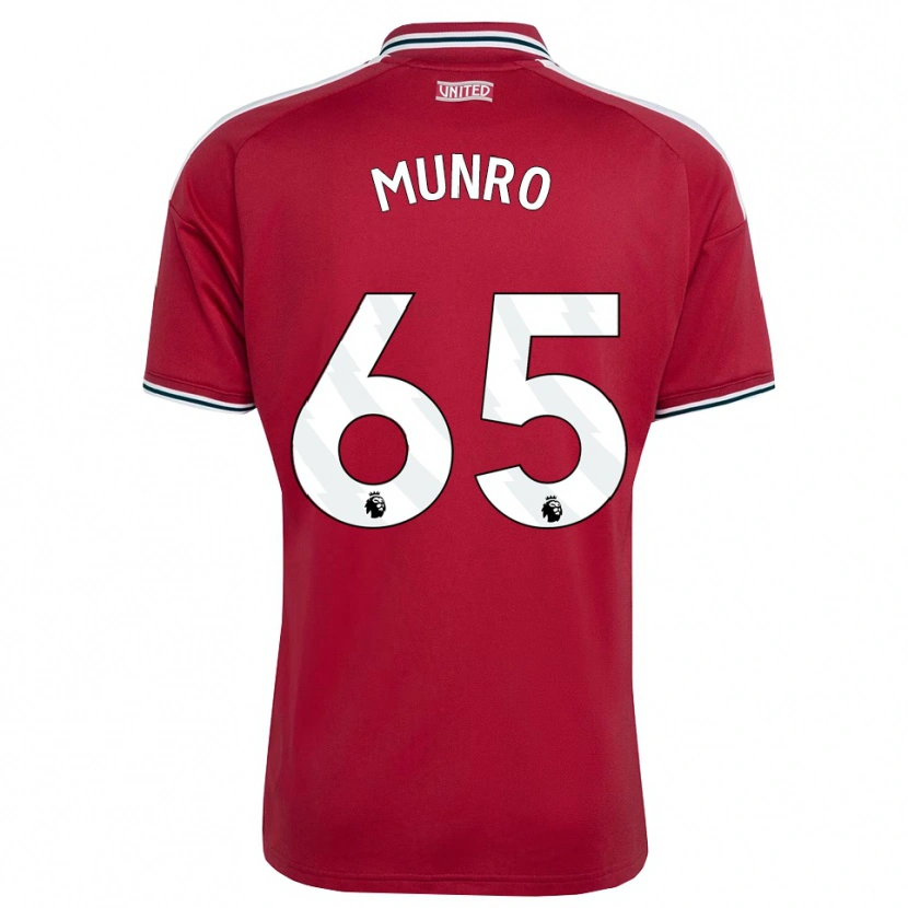 Danxen Mænd Reece Munro #65 Rød Gul Hvid Hjemmebane Spillertrøjer 2026/27 Trøje T-Shirt