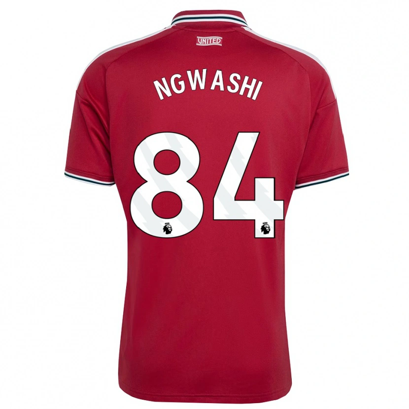 Danxen Mænd Jayden Ngwashi #84 Rød Gul Hvid Hjemmebane Spillertrøjer 2026/27 Trøje T-Shirt