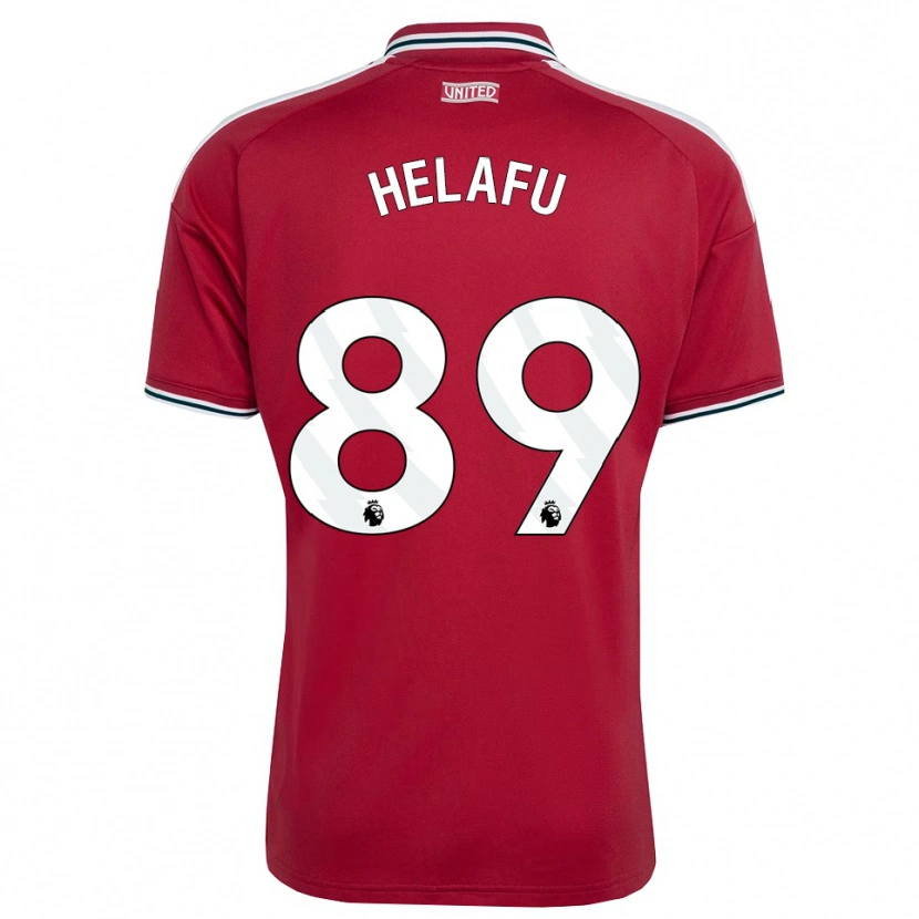 Danxen Mænd Yuel Helafu #89 Rød Gul Hvid Hjemmebane Spillertrøjer 2026/27 Trøje T-Shirt