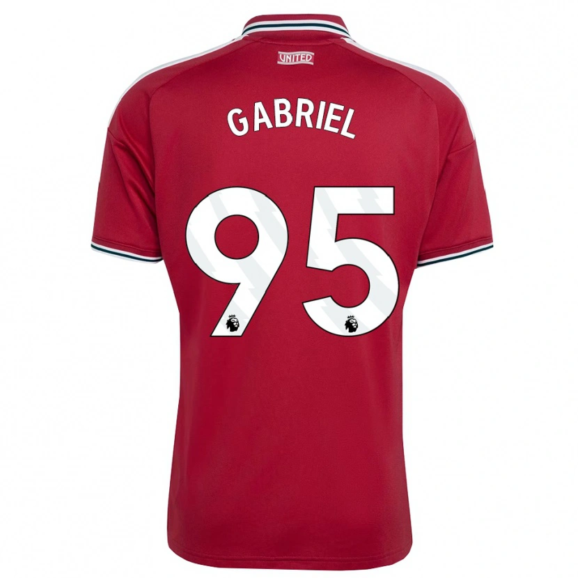 Danxen Mænd Jj Gabriel #95 Rød Gul Hvid Hjemmebane Spillertrøjer 2026/27 Trøje T-Shirt