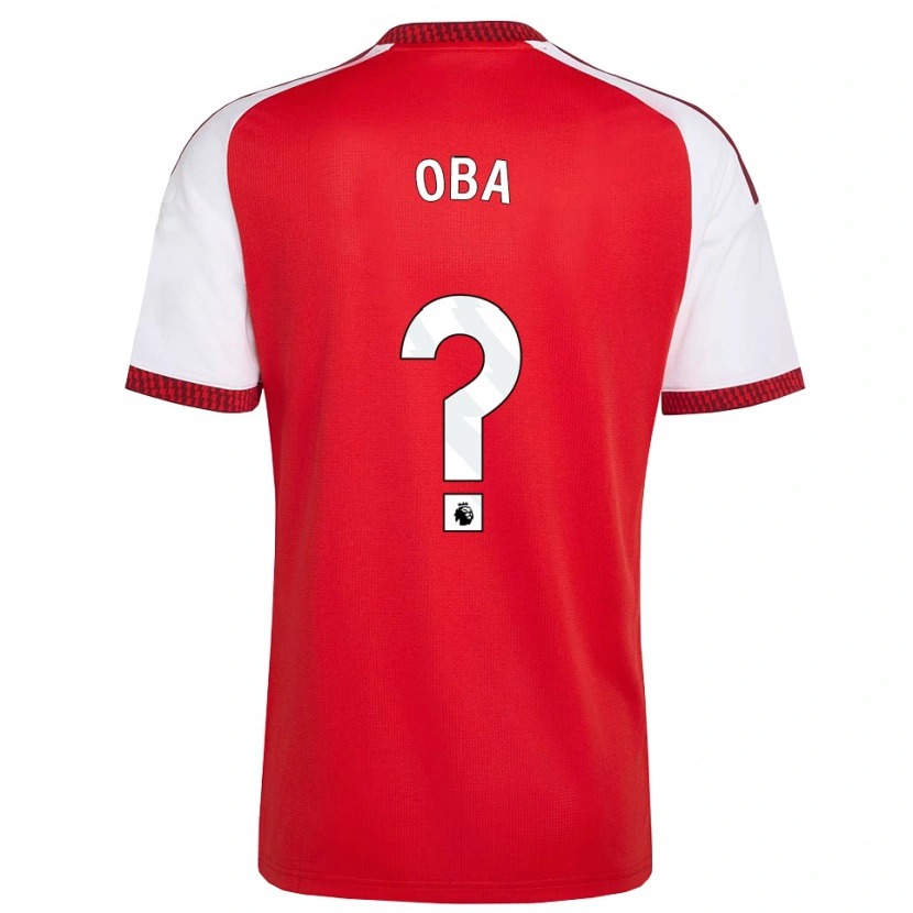 Danxen Mænd Jayden Oba #0 Rød Hvid Sort Hjemmebane Spillertrøjer 2026/27 Trøje T-Shirt