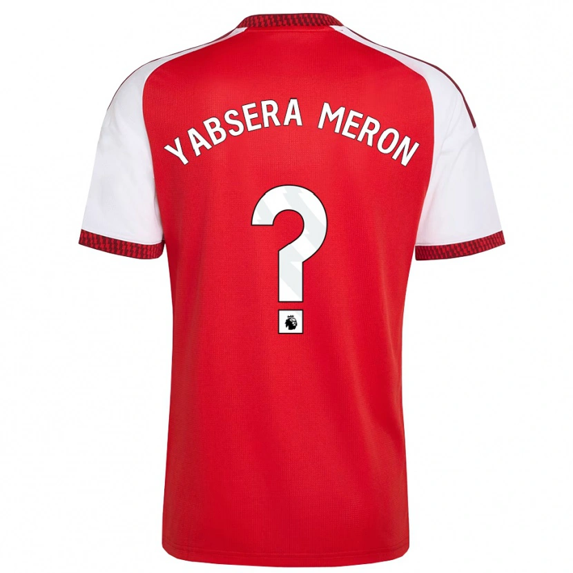 Danxen Mænd Yabsera Meron #0 Rød Hvid Sort Hjemmebane Spillertrøjer 2026/27 Trøje T-Shirt