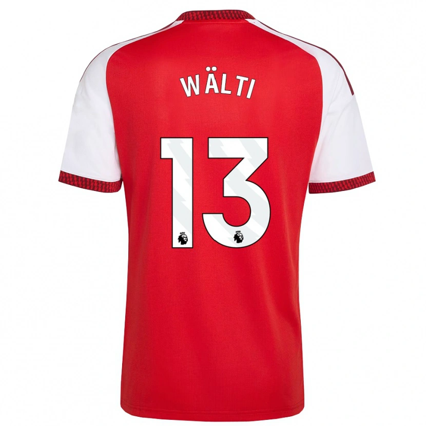Danxen Mænd Lia Wälti #13 Rød Hvid Sort Hjemmebane Spillertrøjer 2026/27 Trøje T-Shirt
