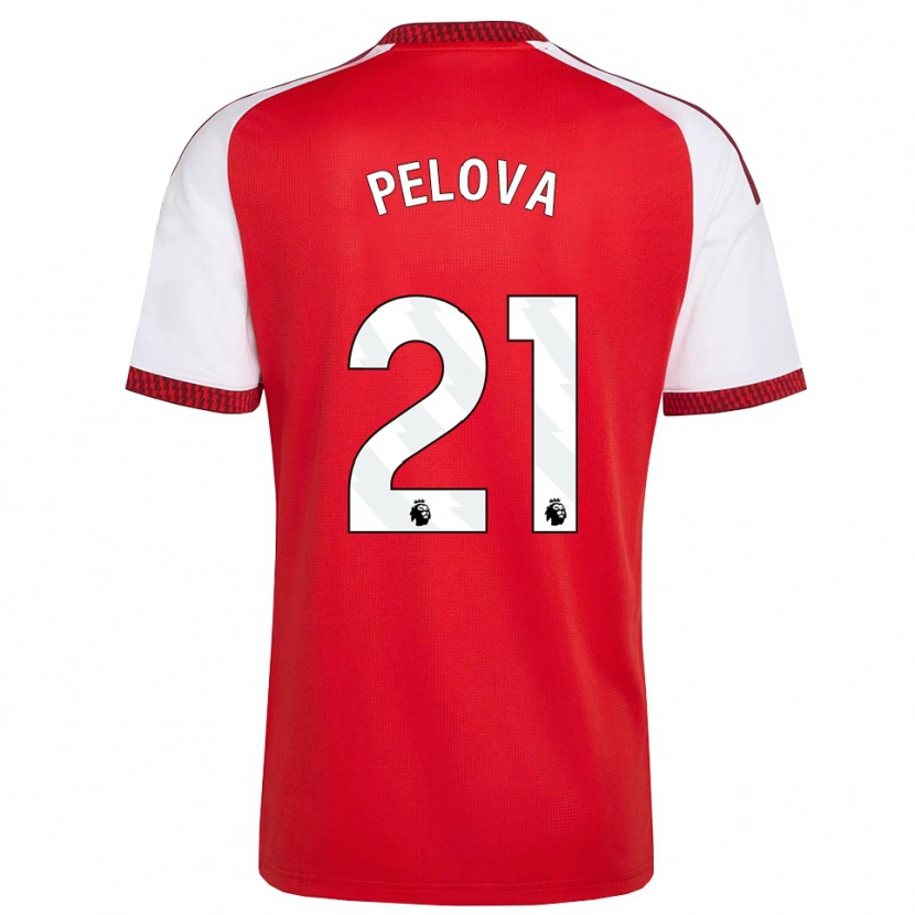 Danxen Mænd Victoria Pelova #21 Rød Hvid Sort Hjemmebane Spillertrøjer 2026/27 Trøje T-Shirt