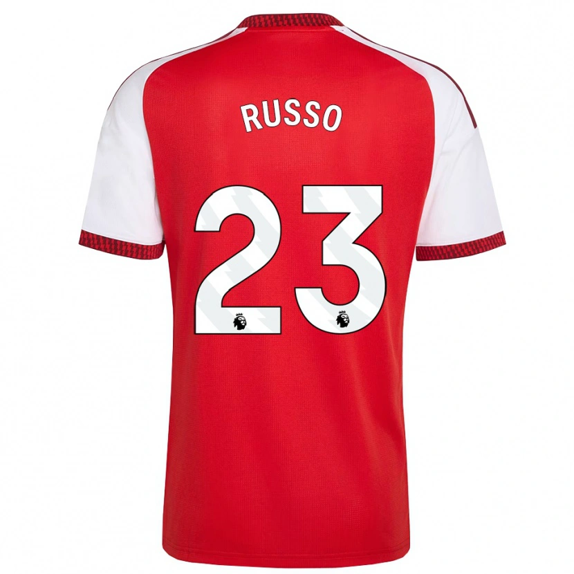 Danxen Mænd Alessia Russo #23 Rød Hvid Sort Hjemmebane Spillertrøjer 2026/27 Trøje T-Shirt