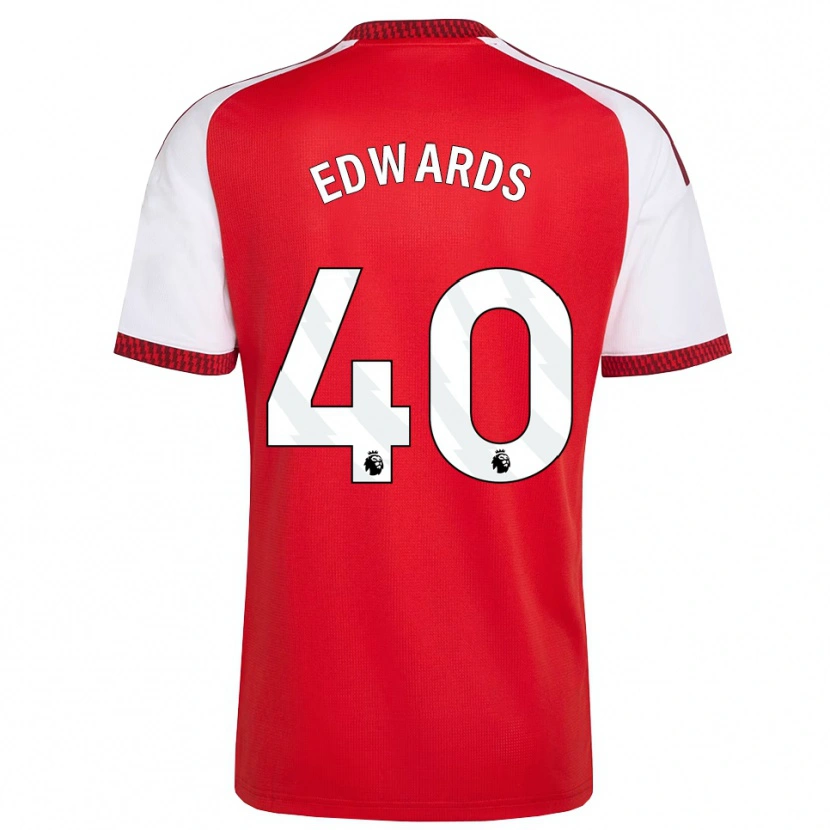 Danxen Mænd Khayon Edwards #40 Rød Hvid Sort Hjemmebane Spillertrøjer 2026/27 Trøje T-Shirt