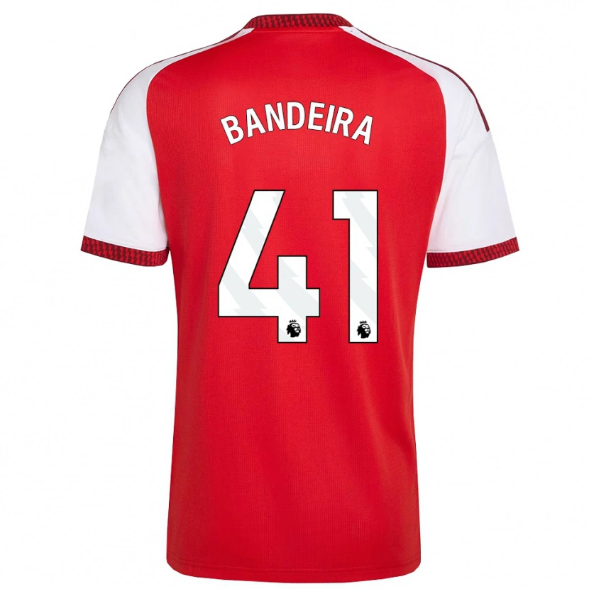 Danxen Mænd Mauro Bandeira #41 Rød Hvid Sort Hjemmebane Spillertrøjer 2026/27 Trøje T-Shirt